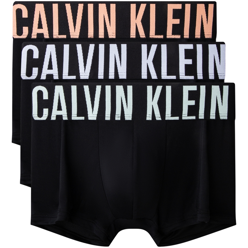 Боксеры с логотипом на поясе Calvin Klein, белый/синий/серый — фото 3