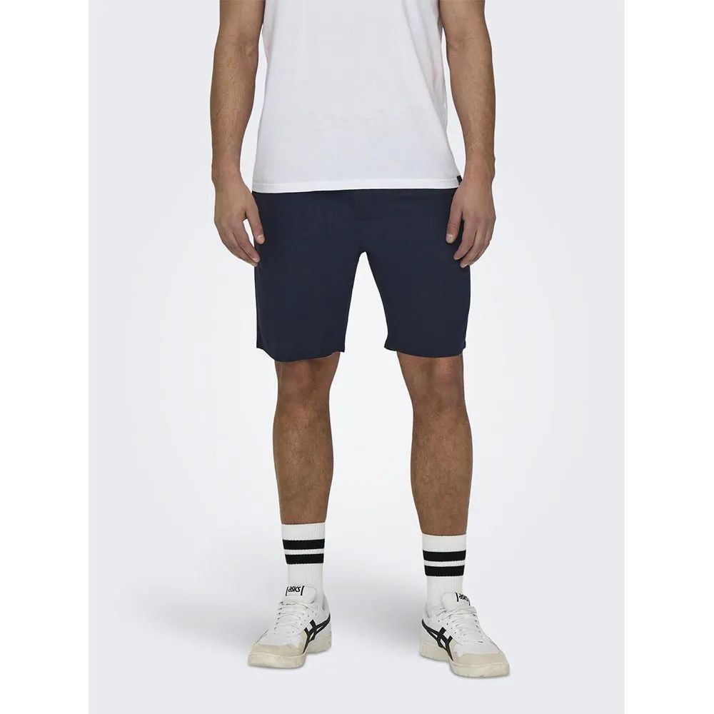 

Шорты Only & Sons Leo Linen Mix 0048, синий