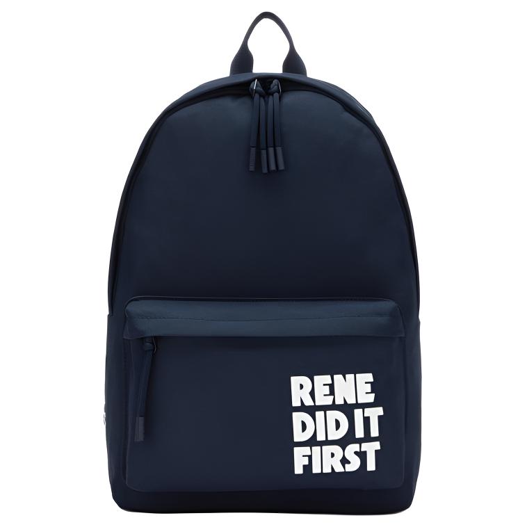 

LACOSTE Большой тканевый рюкзак мужской морской синий, Marine Blue