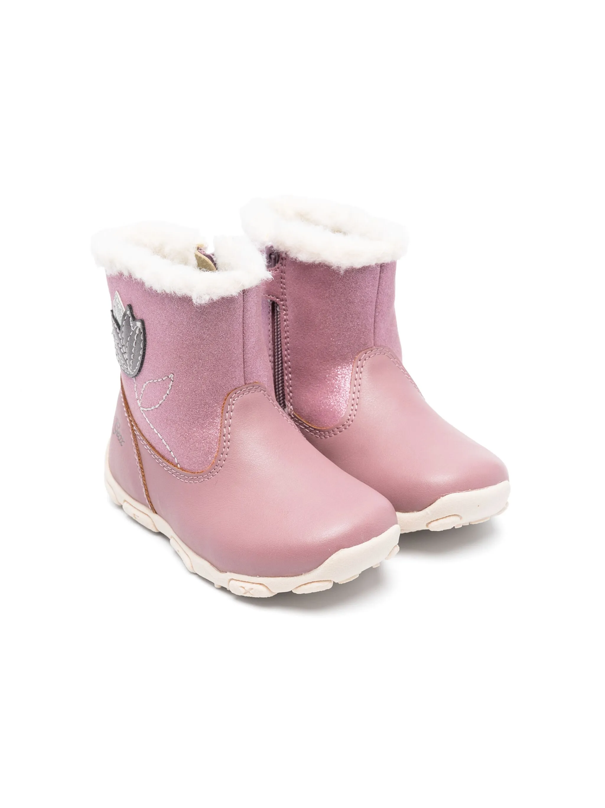 

Ботинки Balu с цветочной вышивкой Geox Kids, розовый