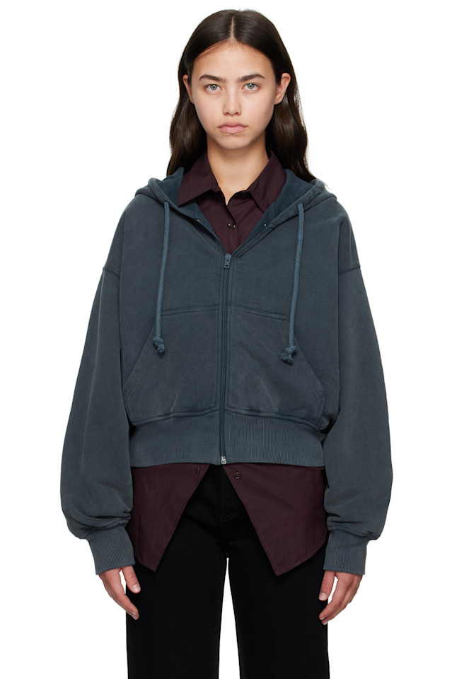 

Acne Studios Синяя толстовка на молнии