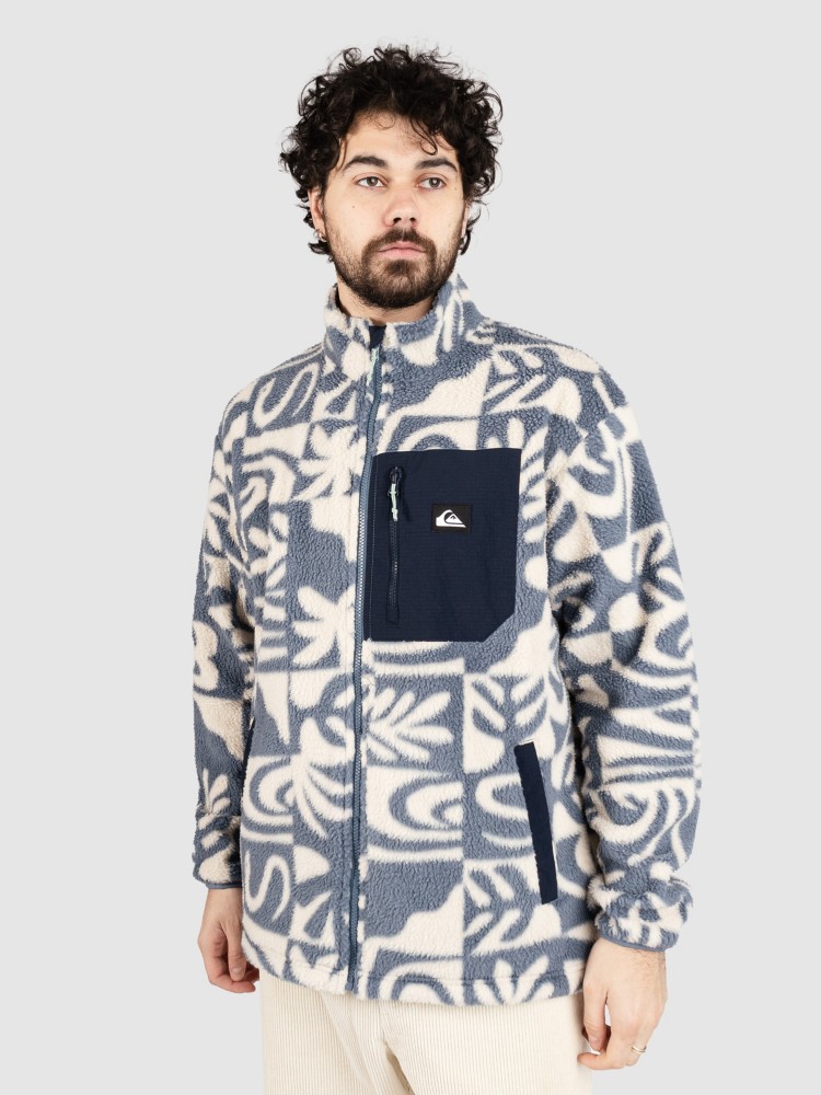 

Спортивная куртка Quiksilver Clean Coast Fz Fleecejacke, china blue desert checker