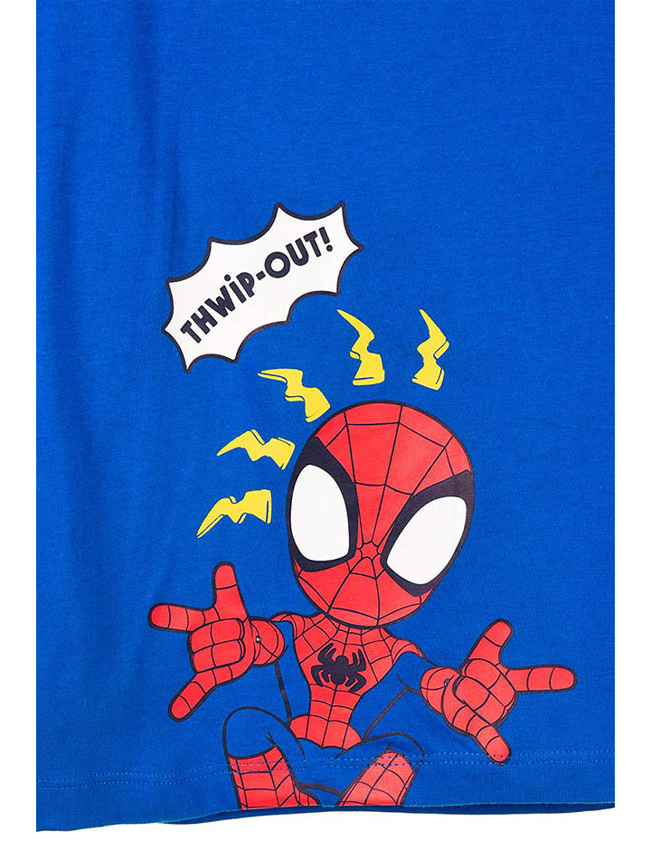 Spidey and his amazing friends Футболка с длинными рукавами "Человек-паук и его удивительные друзья" синего цвета — фото 4
