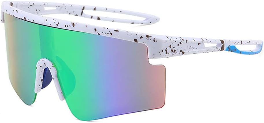 

Стильные спортивные солнцезащитные очки для бега, походов и активного отдыха для мужчин и женщин, ветрозащитные, для защиты от песка и для езды на велосипеде на открытом воздухе KTUCN, Green