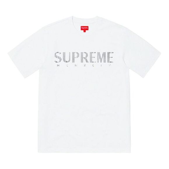 

Футболка ss19 gradient logo tee white logo tee Supreme, белый