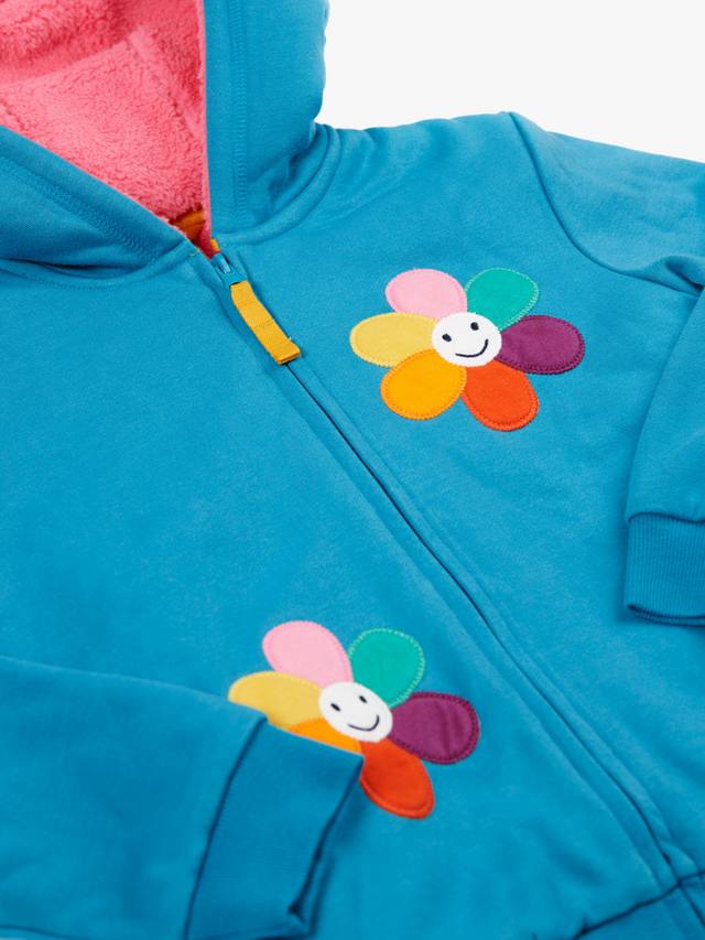 Детская утеплённая толстовка из хлопковой смеси Ted Fleece Frugi — фото 2