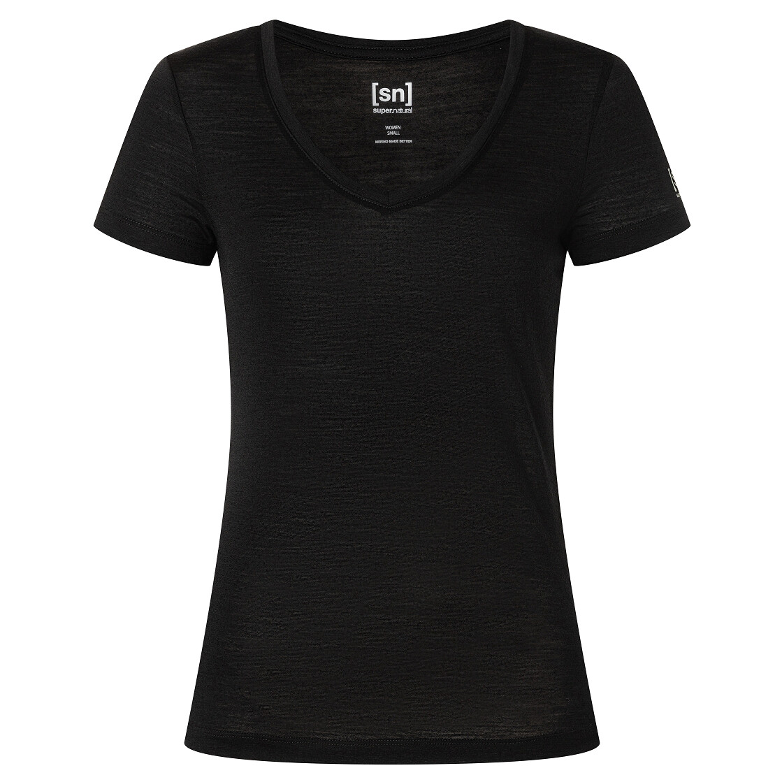 

Рубашка из мериноса Super.Natural Sierra 140 V Neck, цвет Jet Black