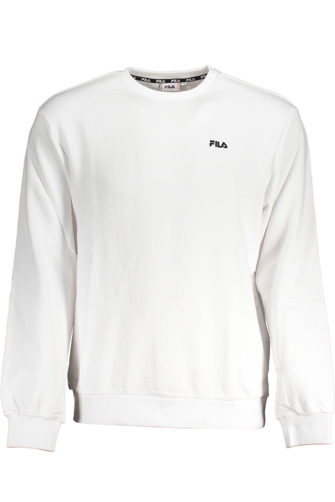 

Белый хлопковый мужской свитер Fila