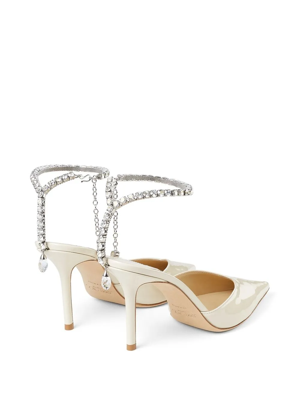 Туфли Saeda 85 с заостренным носком JIMMY CHOO, нейтральный — фото 3