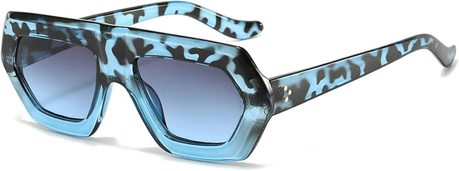 

Солнцезащитные очки Helena Retro Luxry неправильной квадратной формы для женщин и мужчин, модные солнцезащитные очки в цветной оправе, трендовые модели, защита от ультрафиолета UV400, C4