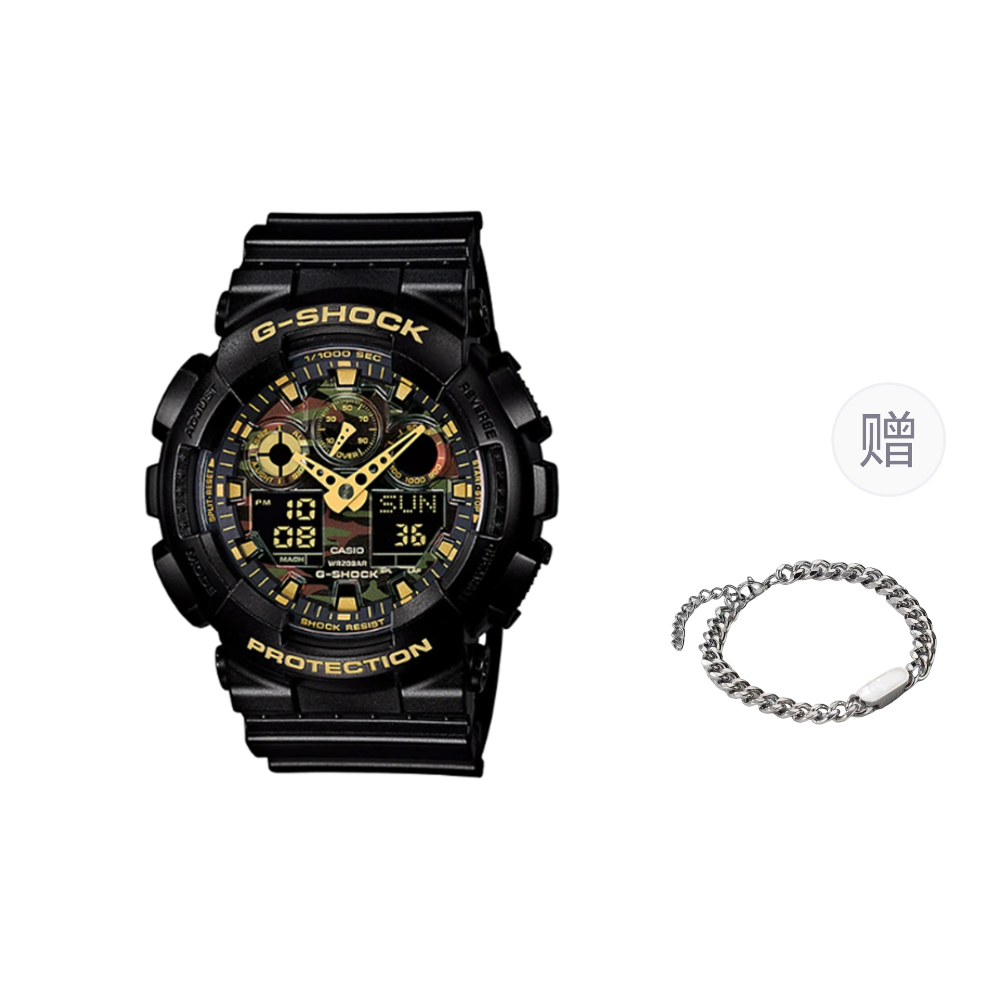 

G-SHOCK Часы G SHOCK Quartz Movement Watch Men's Watch Black Dial, Gold