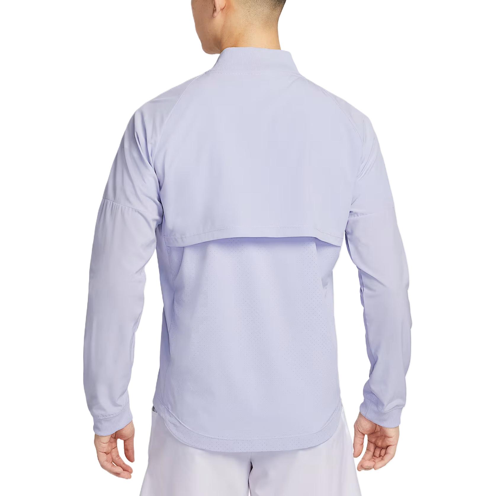 Nike Мужская куртка Dri FIT Rafa светло-фиолетового цвета, Light Purple — фото 3