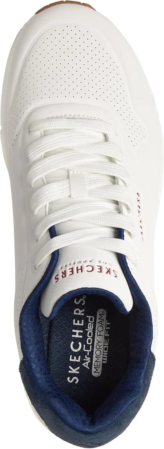 Мужские кроссовки Skechers UNO Suited on Air, White Navy Red — фото 3