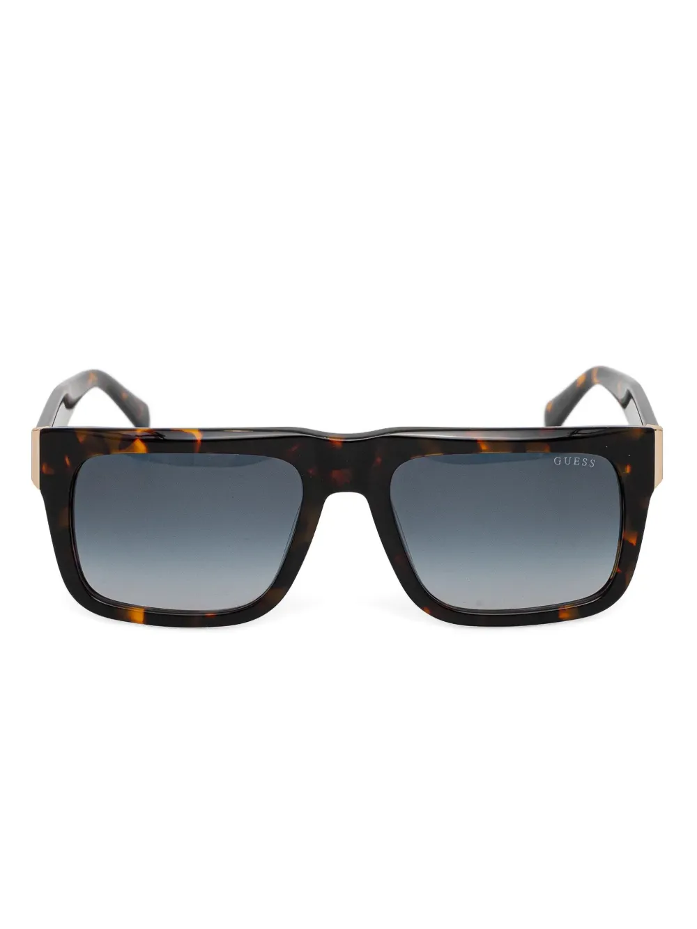 

Солнцезащитные очки в прямоугольной оправе черепаховой расцветки GUESS EYEWEAR, коричневый
