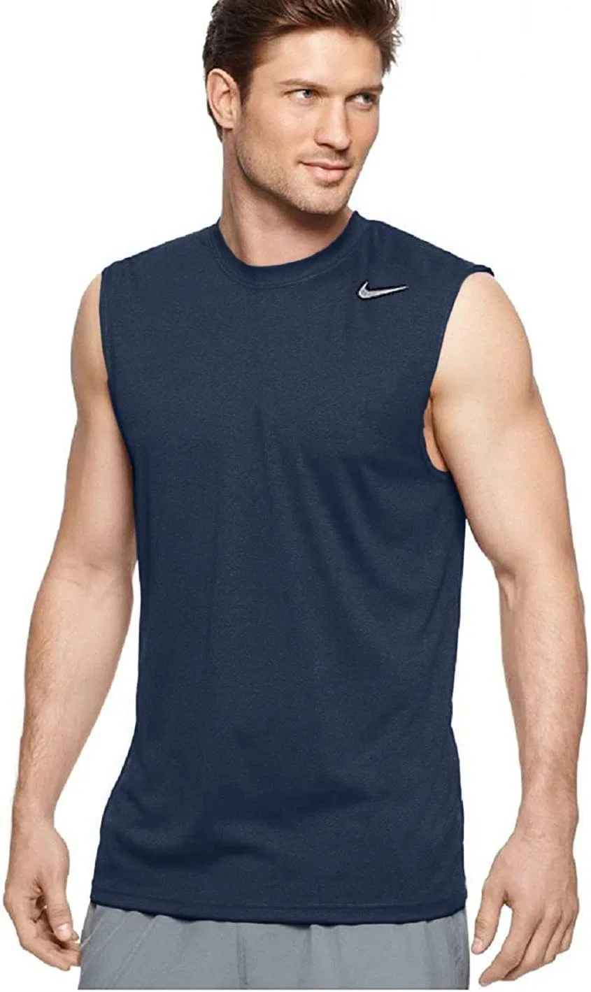 Мужской безрукавный топ Nike Legend, Dri-FIT, цвет Navy