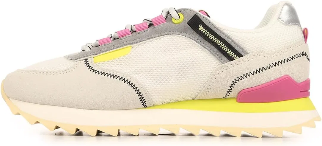 Кроссовки Colmar Unisex Travis Sport Crisp Zapatillas, White Fuchsia Lime — фото 4
