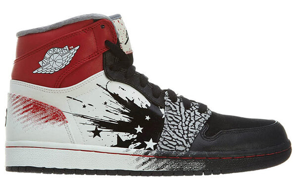 Кроссовки 1 retro high x dave white Air Jordan, черный — фото 2