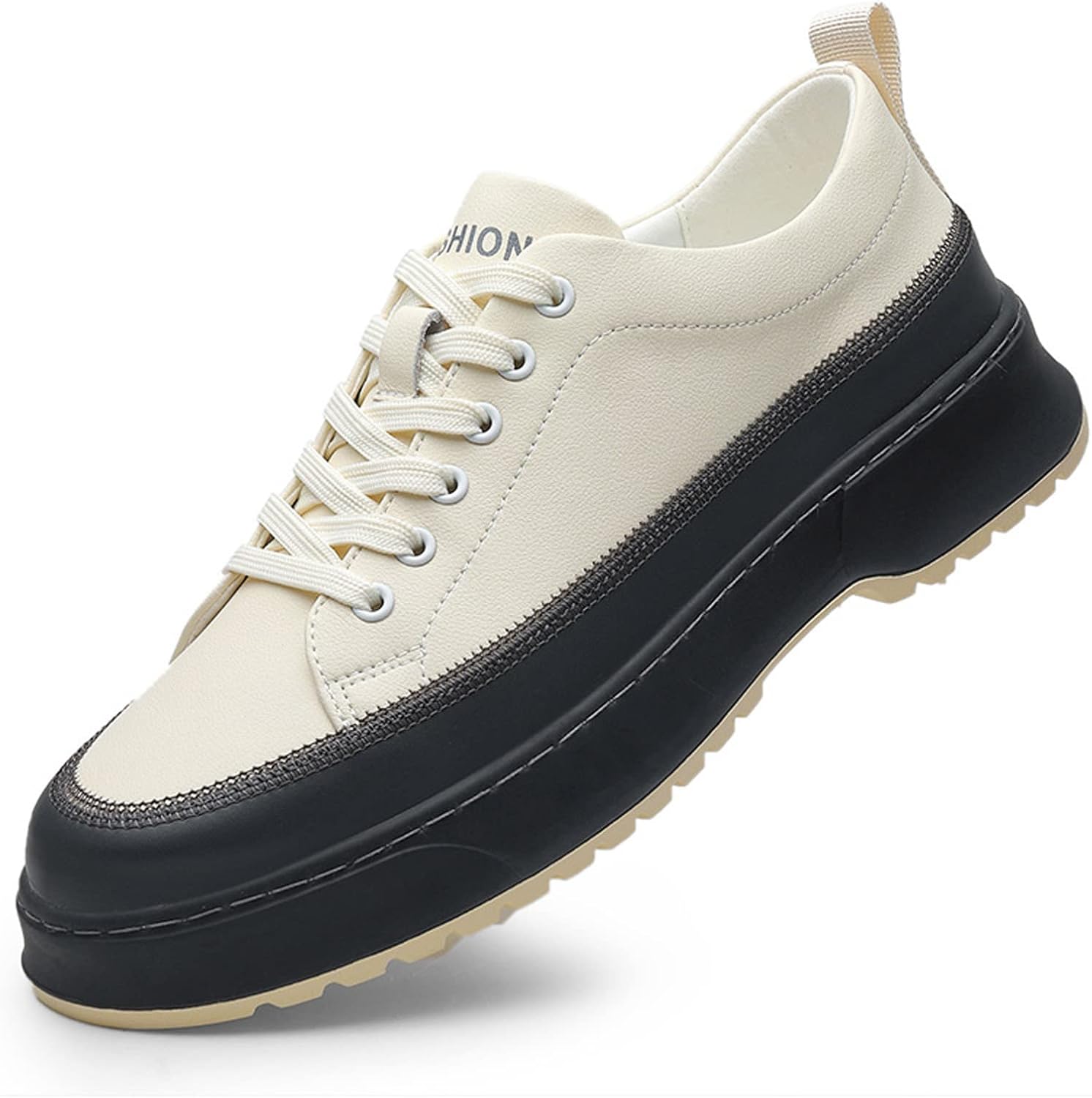 

Мужские кроссовки на шнуровке для увеличения роста, кожаные, модная толстая подошва, удобные дышащие кроссовки для ходьбы, деловые туфли Cubicbee, черный