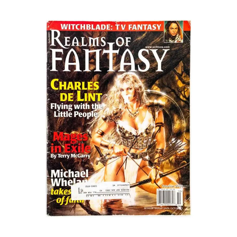 

Журнал 2001 October "Charles De Lint, Mages In Exile, Michael Whelan", Realms of Fantasy Magazine