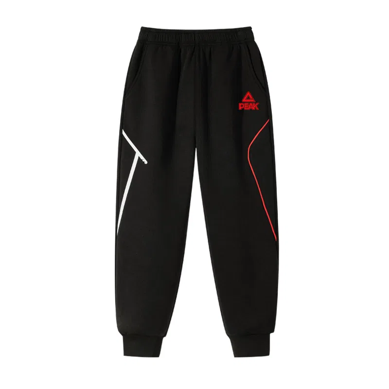 Спортивные штаны PEAK Black/PK Label Red Silicone K