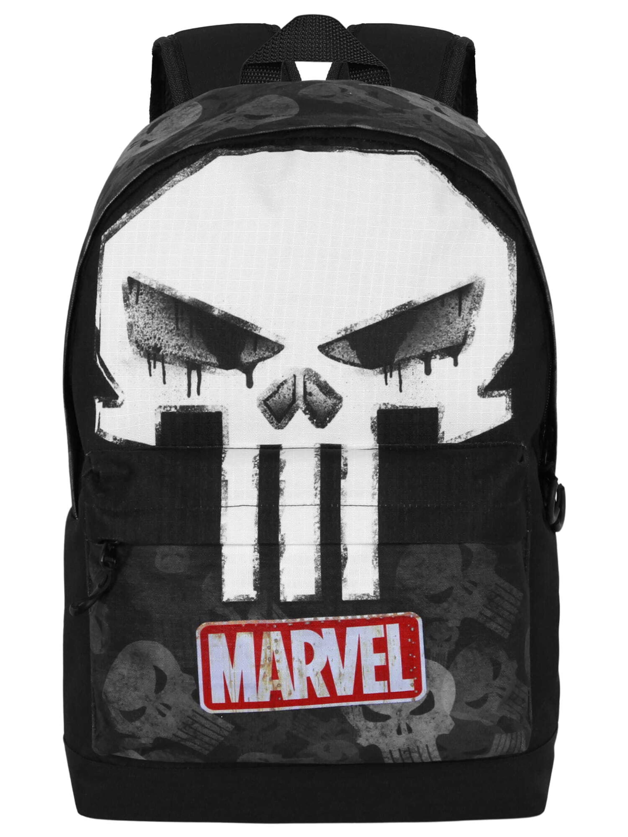 

Marvel Рюкзак 'Punisher Skull' в черном цвете