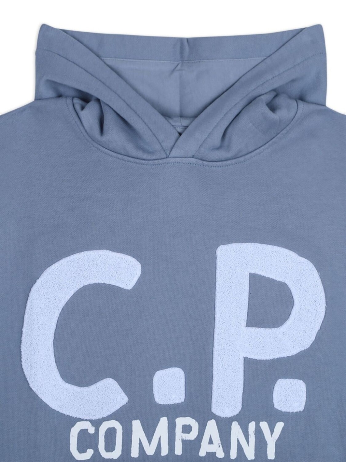 Детская хлопковая толстовка с капюшоном CP Company C.P. Company Kids, синий — фото 3