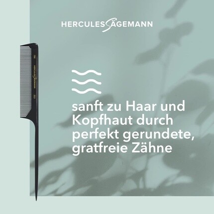 Hercules Sagemann 186-533 734-дюймовый высококачественный эбонитовый хвостовой гребень Hercules Sägemann — фото 3