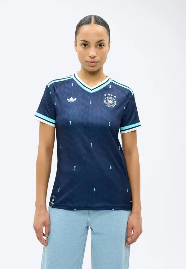 Футболка спортивная Adidas Performance Deutschland dfb 26 away replica, тёмно-синий