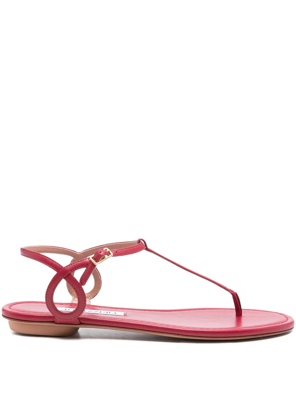 Сандалии Almost Bare с Т-образным ремешком Aquazzura, красный