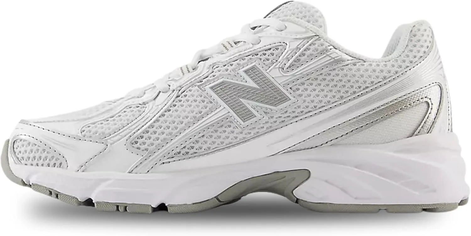 Мужские теннисные кроссовки New Balance FuelCell 996 V4 для жесткого корта, белый/металлик серебристый — фото 3