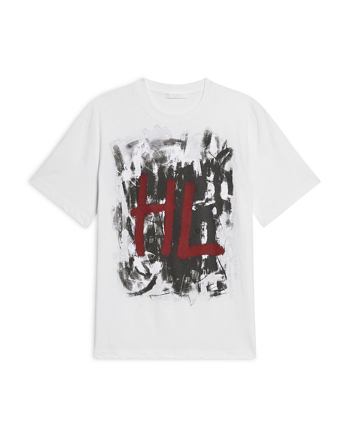 

Футболка с коротким рукавом и графическим принтом Helmut Lang, белый