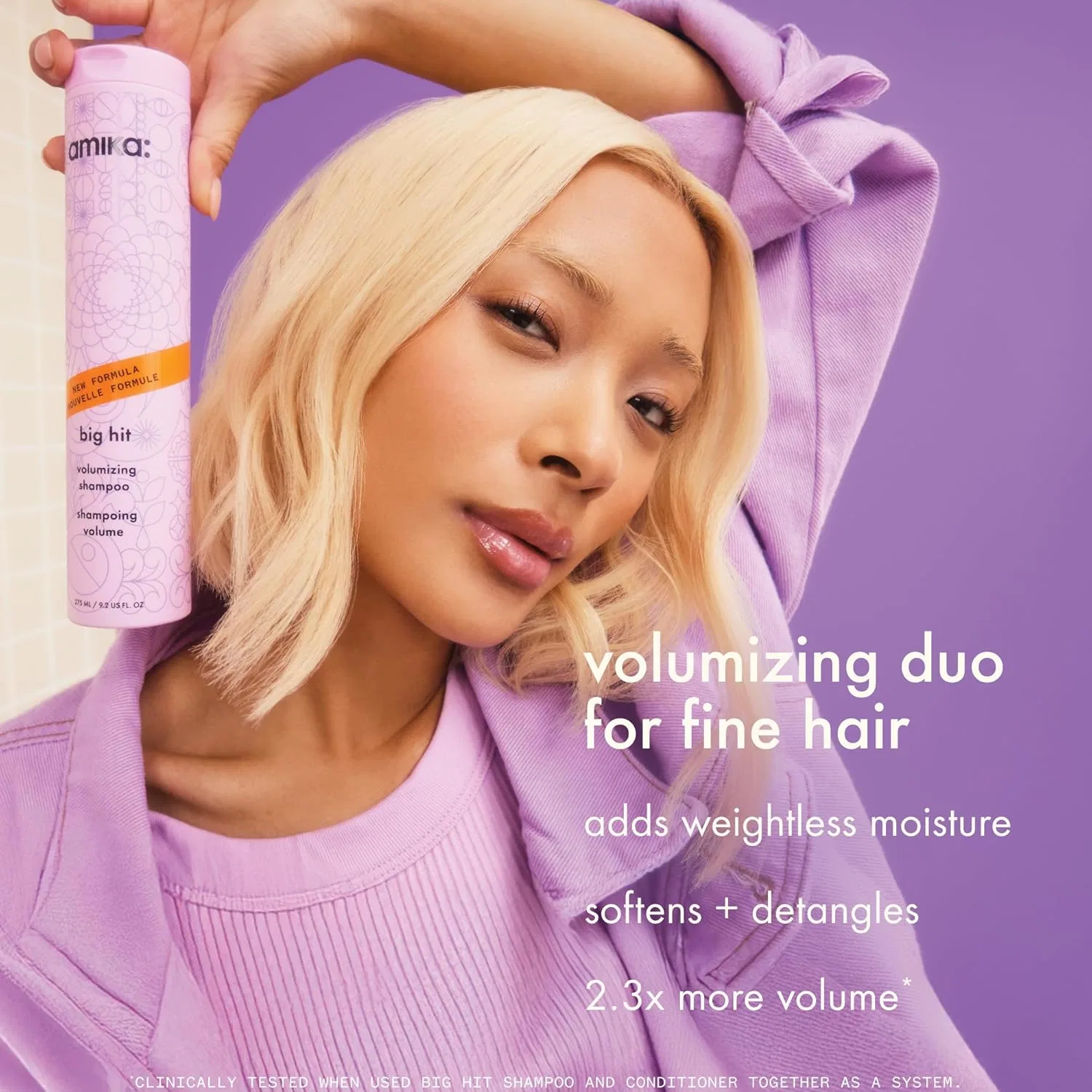 Шампунь для объема «Big Hit Volumizing Shampoo» от amika — фото 2
