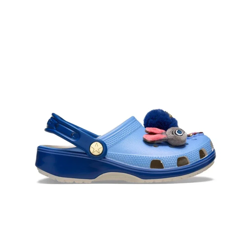 Детские сабо Crocs Classic Zootopia-90H синего цвета, удобные, без шнурков, модель JAX914 — фото 2