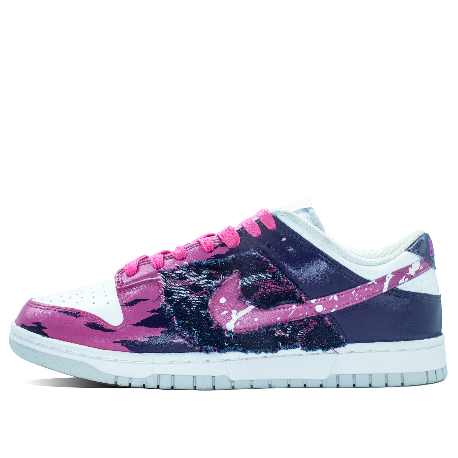 

Кроссовки Nike Dunk Skateboarding Shoes Men Low-top White/purple, фуксия, Розовый, Кроссовки Nike Dunk Skateboarding Shoes Men Low-top White/purple, фуксия