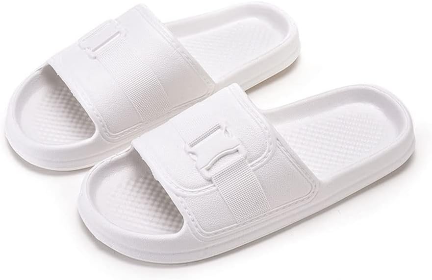 

Тапочки-слайды Cloud Pillow для женщин и мужчин, для душа, ванной, с открытым носком, мягкие, с амортизацией, толстые, нескользящие, массажные, для бассейна, спортзала, дома, для использования дома и на улице (Цвет: синий, Размер: EUR38-39) Hsqm...