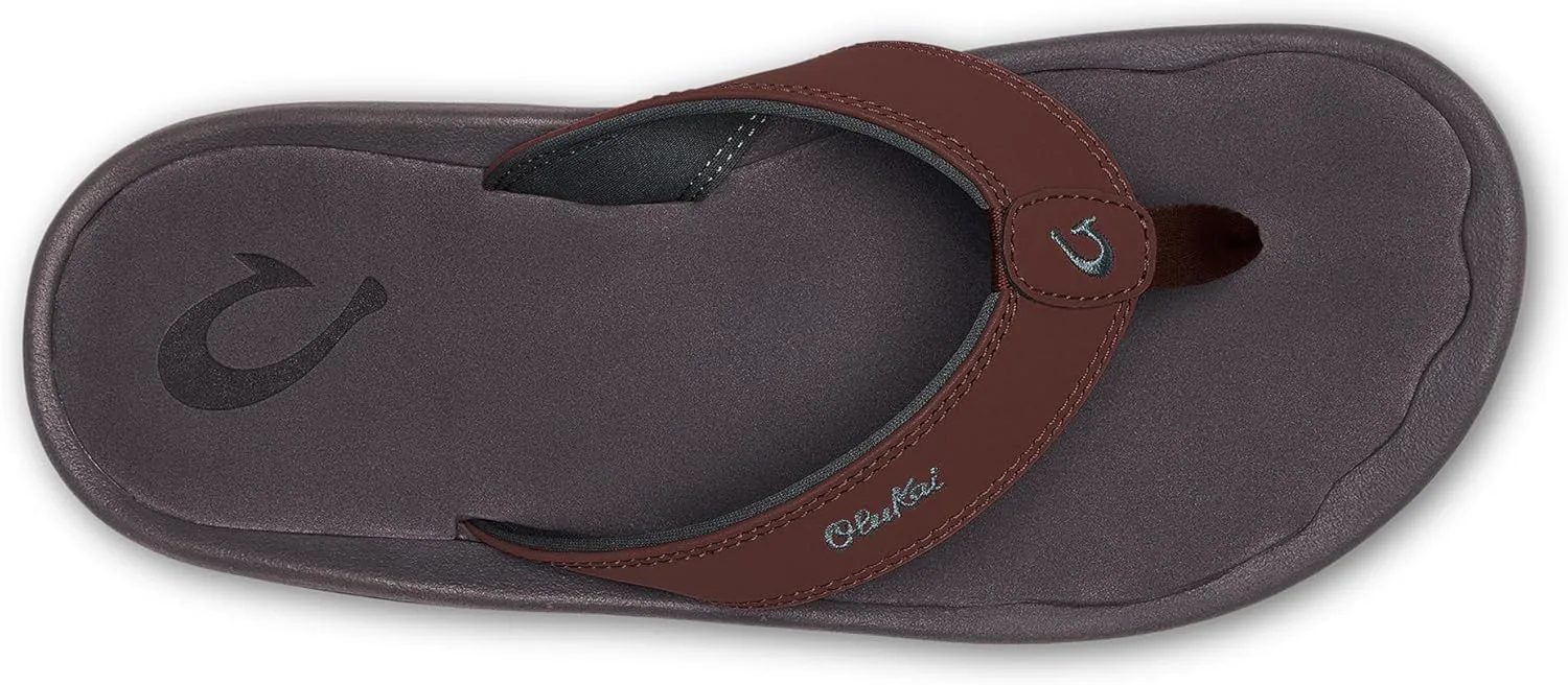 Мужские пляжные сандалии OLUKAI Ohana, водонепроницаемые шлепанцы, поддержка свода стопы и комфортная посадка, легкие и прочные, улучшенное сцепление и устойчивость — фото 4