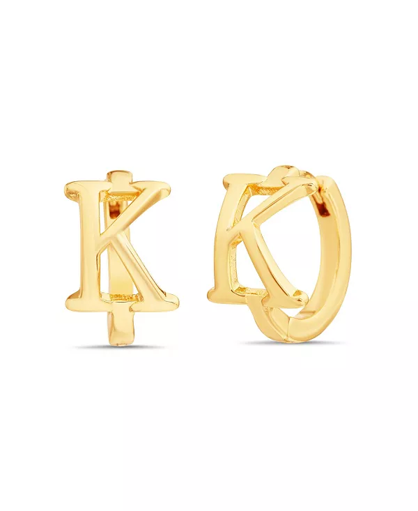 

Серьги-Кольца с инициалом «а» золотистого оттенка Kensie, k