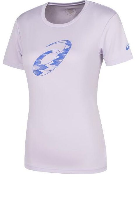 

Футболка (WMNS) ASICS Spiral Graphic Short Sleeve T-Shirt Asia Sizing 'Faded Ash Rock', фиолетовый