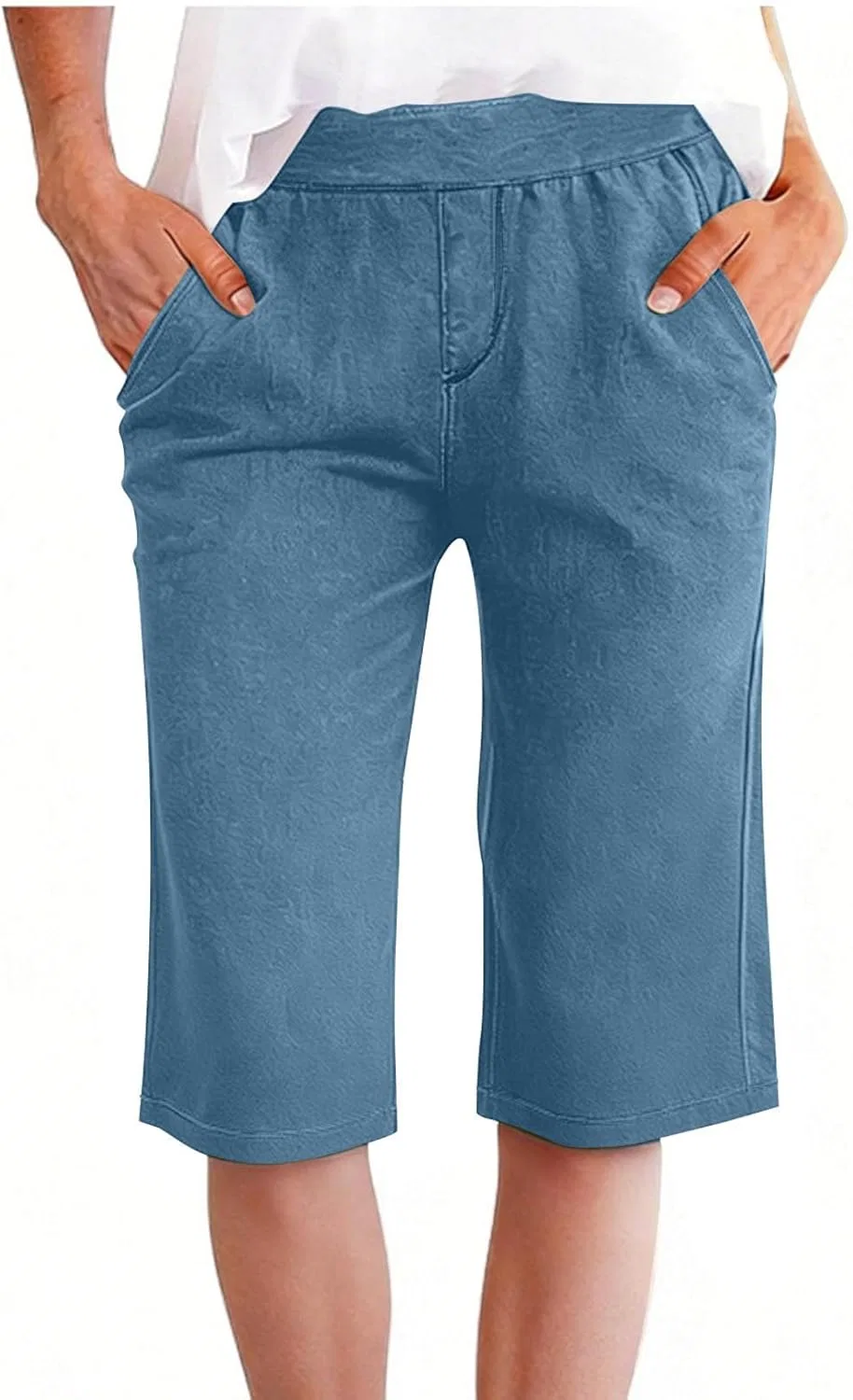 Джинсы капри Light Blue