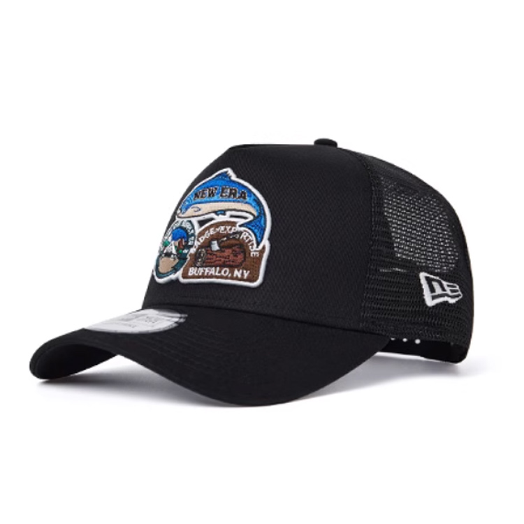 

New Era Бейсболка из полиэстера и хлопка унисекс черная, Black