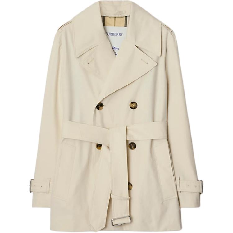 

Дабл-брастед тренч Burberry, цвет Снежные горы