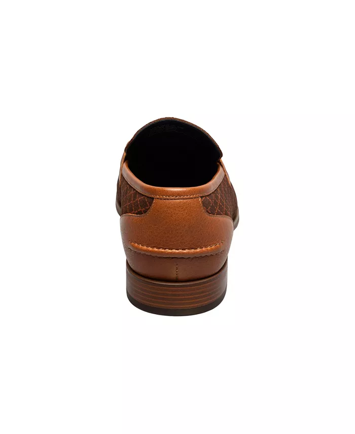 Мужские ботинки Brinkley Moc Toe с металлической вставкой на подъеме Stacy Adams, коричневый/бежевый — фото 4