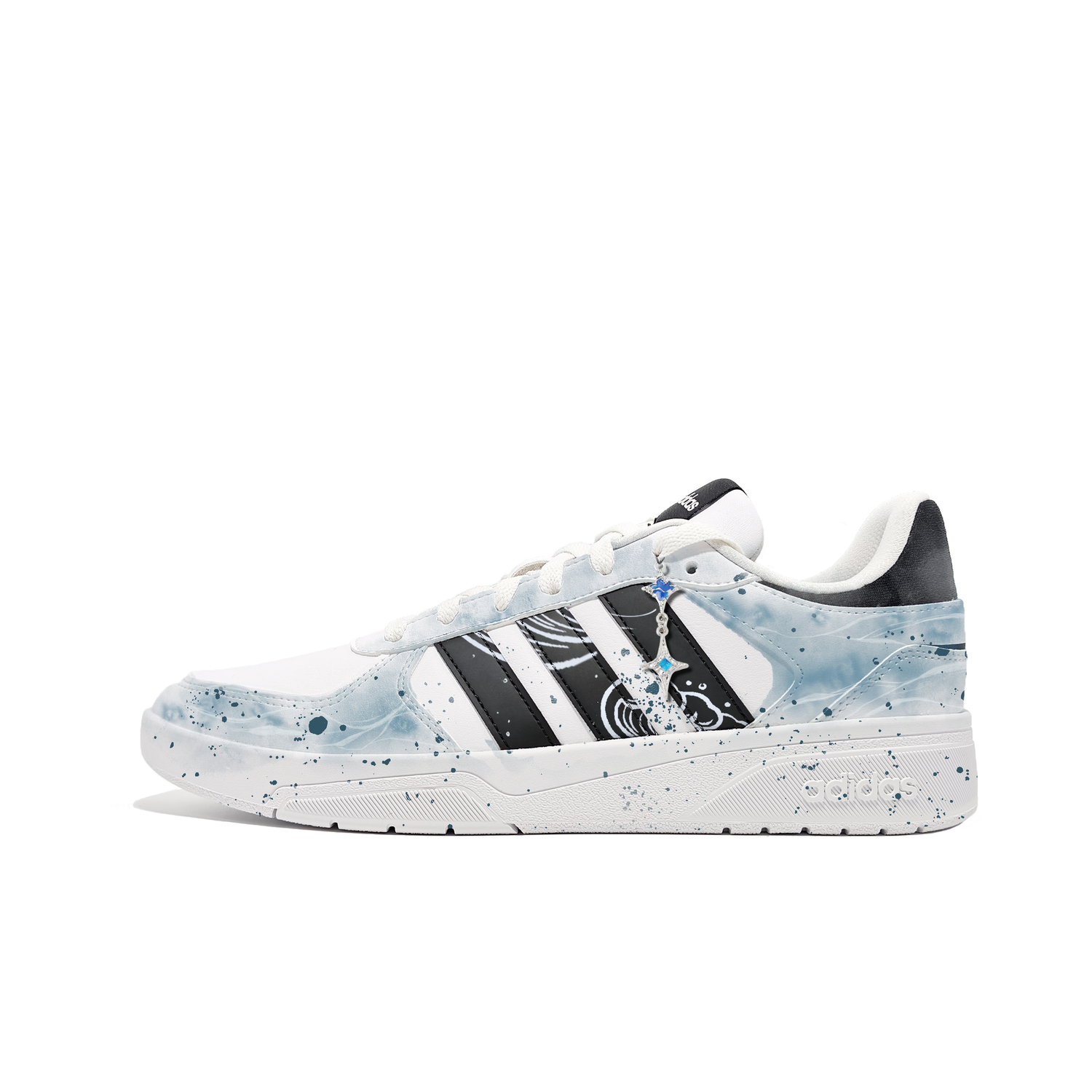 

Courtbeat Kongguang, Starry Sky, Ink Wash, Trendy, New Chinese Style скейтборд обувь мужские Adidas Neo, синий