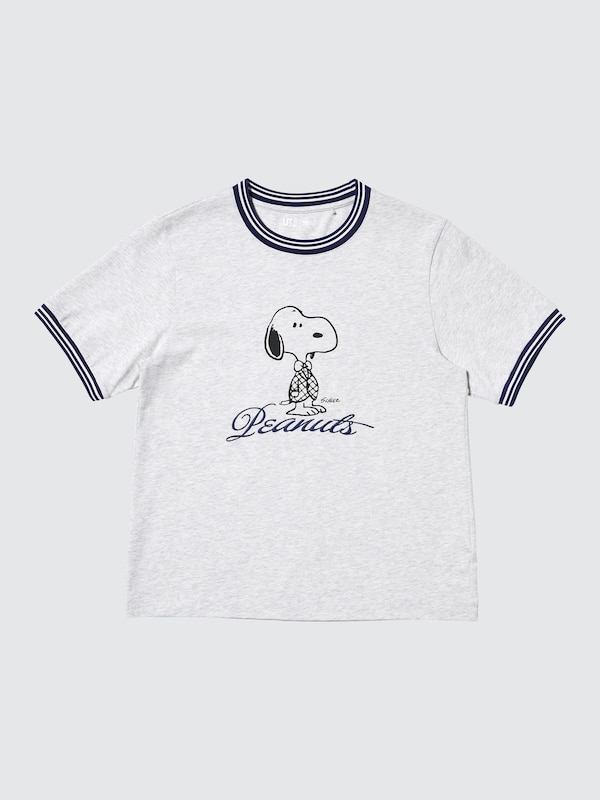 Футболка UT с графикой Peanuts Uniqlo, 03 grey — фото 2