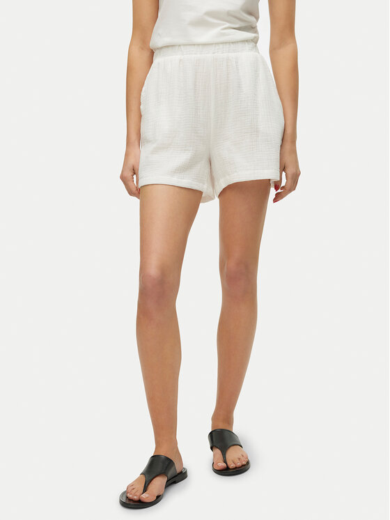 

Тканевые шорты мешковатые Natali 10279687 Vero Moda, белый