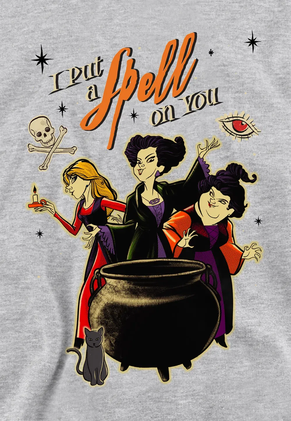 Детский худи Hocus Pocus Witches Spell Disney, серый — фото 2