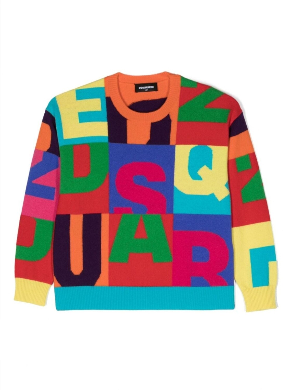 

Dsquared2 шерстяной джемпер с логотипом, синий