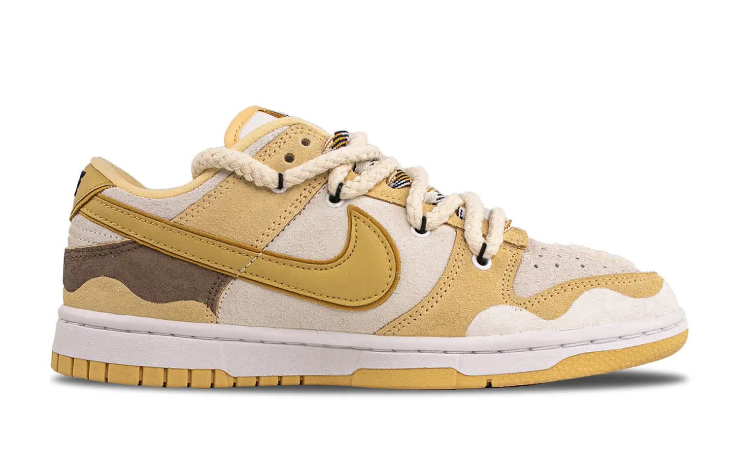 

Кроссовки Nike Dunk Skateboard Shoes Women's Low-Top Yellow White