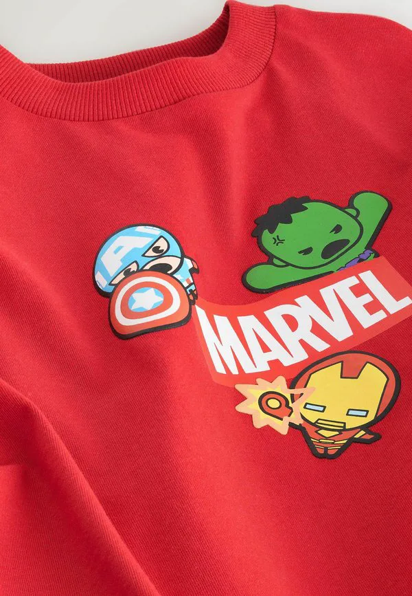 Футболка с коротким рукавом и принтом marvel avengers, лицензированная по лицензии, стандартного кроя. Next, Red Back Print — фото 3