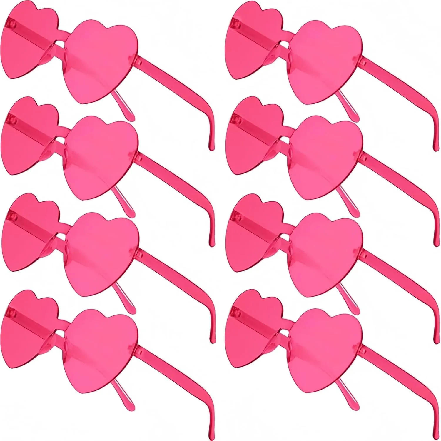 

Очки в форме сердца, солнцезащитные очки в форме сердца для Дня святого Валентина, Марди Гра, летнего женского праздника, сувенир Virtue morals, Rose Red